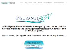 Tablet Screenshot of insurancescv.com